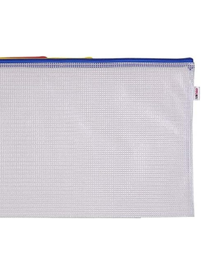 Deli E5654 A4 Zip Pouch – Assorted Color Storage Bag - Image 4
