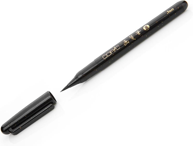 Copic Gasenfude Brush Pen - Fine Point, Black Ink for Calligraphy and Art - Image 3