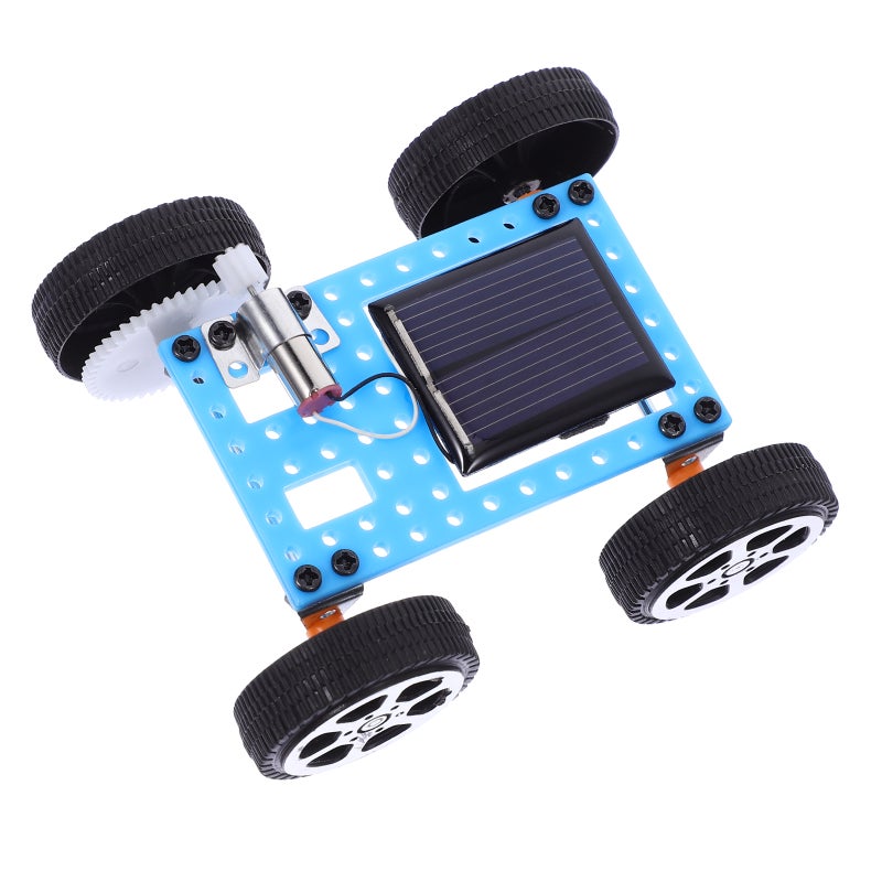 1 Set Car DIY Vehicle Motor Car Solar Powered Car Model Making Kit - Image 1