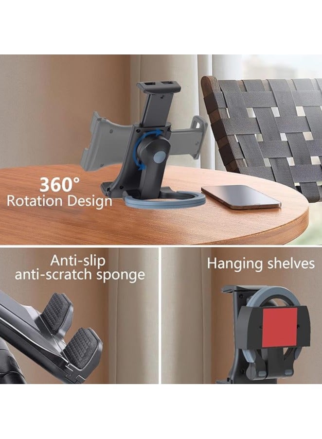 erorex Tablet Wall Mount, Kitchen Tablet Bracket Wall Holder Universal 2-in-1 Kitchen Wall Mount/Under Cabinet Compatible with 10.6cm to 20cm iPad/Tablets/Phones, Recipe Reading on The Wall or on Desktop - Image 5