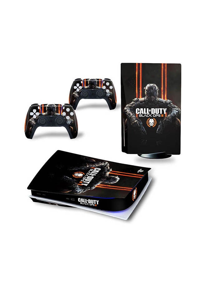 NIBEMINENT Console And Controller Sticker Set For PlayStation 5 Disc Version Call of Duty
