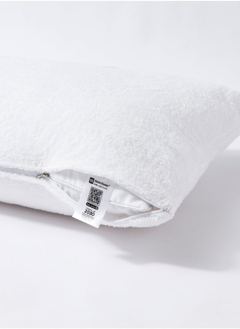 MASTER Waterproof Pillowcase, Easy to Wash, Standard Size 47 x 75cm, Set of 2 Pack, with Zippered Closure - pzsku/ZBD68793EF352B9B2890CZ/45/_/1726322244/f3f88956-ee7f-48e2-b28e-3d12e6912fb5