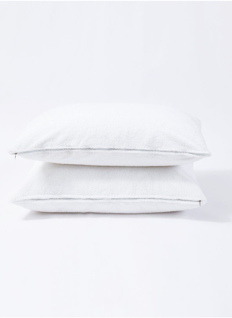 MASTER Waterproof Pillowcase, Easy to Wash, Standard Size 47 x 75cm, Set of 2 Pack, with Zippered Closure - pzsku/ZBD68793EF352B9B2890CZ/45/_/1726322248/0043b7ca-bc52-47cc-8795-65c1bb103c41
