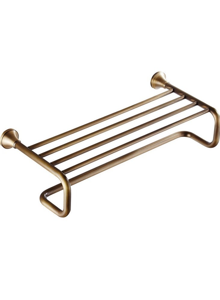 Loquat Antique Brass Double-bar Towel Rack,