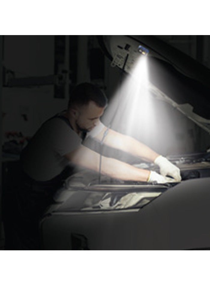 باورولوجي مصباح أمامي LED قابل لإعادة الشحن من BrightVision مع سطوع 500 لومن وزاوية دوران 60 درجة / وقت عمل 600 دقيقة / مصباح يدوي محمول للاستخدام الخارجي / مصباح يدوي ببطارية 1000 مللي أمبير في الساعة - أسود - Image 2