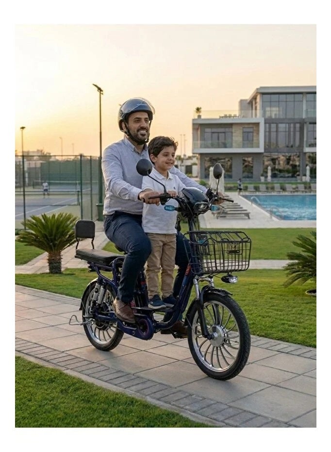 YLE1 Electric Bike - 1000W Motor, 60V Battery, 20-inch Desert Tires and Aluminum Rims - Image 2
