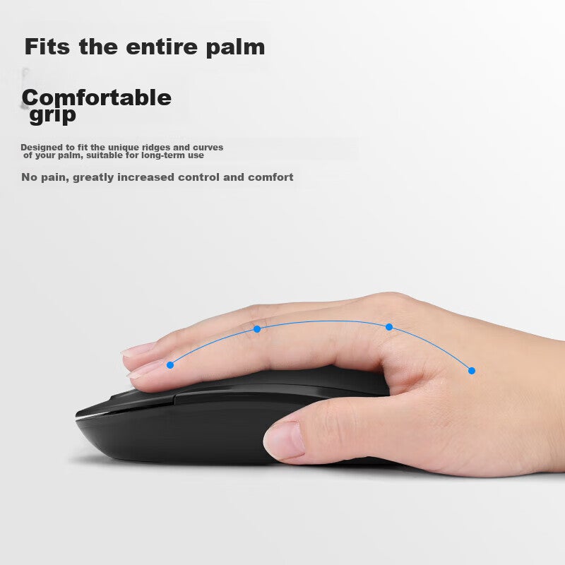 B.O.W Hangshi HW256 Wireless Keyboard And Mouse Set, Office Keyboard And Mouse Combo, Ultra-Thin Portable, Splash-Resistant, Computer Keyboard, Laptop Keyboard, Pink - Image 2
