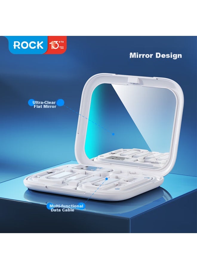 Rock W Fast Charging 3-in-1 Multi-function Charging Cable With Otg Adapter For Apple, Android, Type-c To Usb Multi-interface Converter For Data Transfer, Portable Storage Box - Image 5