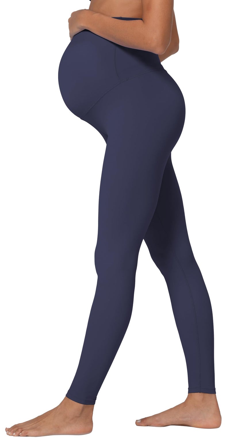 Sunzel Sunzfly Maternity Leggings for Women Over The Belly Buttery Soft Pregnancy Yoga Pants for Autumn Winter Work Out Lounge 7/8 Length 28 Inseam (Graphite, X-Large)