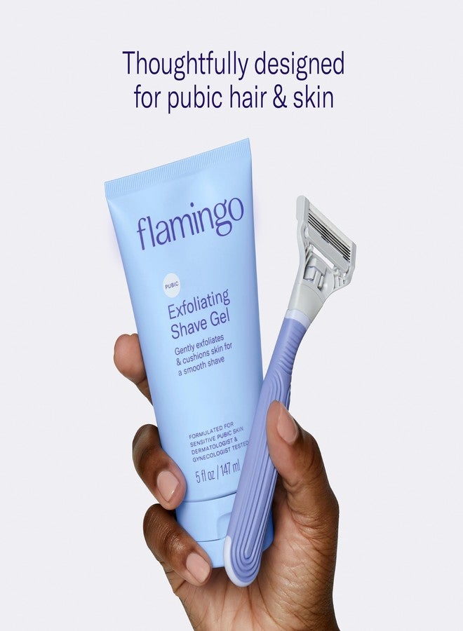 Flamingo Pubic Women's Pubic Razor Refill Cartridges, 8 Women's Razors for Shaving Bikini Line - Image 2