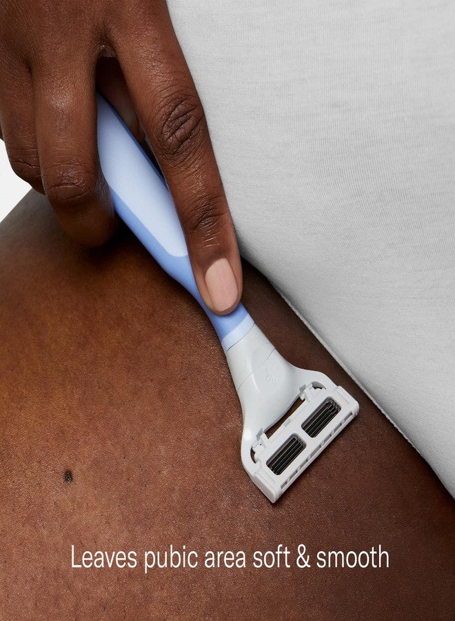 Flamingo Pubic Women's Pubic Razor Refill Cartridges, 8 Women's Razors for Shaving Bikini Line - Image 3