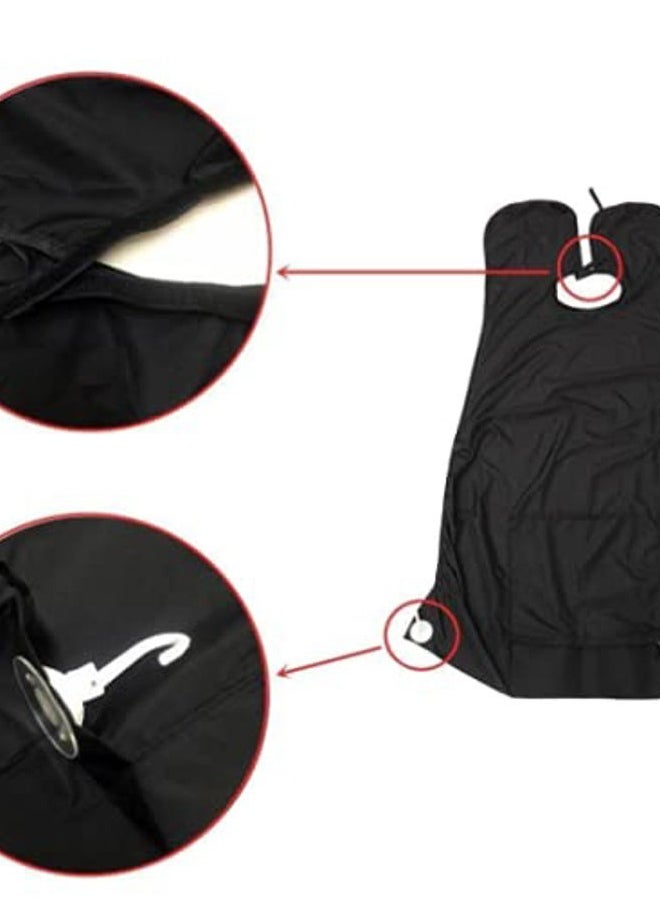 TecTake Beard Bib Apron, Mens Beard Hair Catcher for Shaving and Trimming, Non-Stick Beard Shave Cape, Grooming Accessories Tools & Gifts for Husband or Dad  - Image 3
