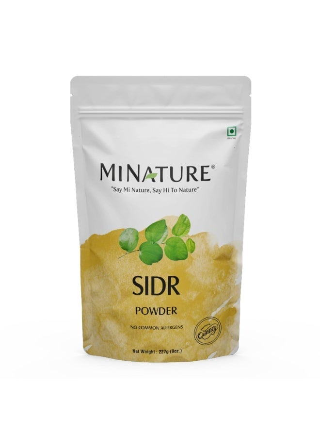 Mi Nature Fresh Sidr Leaves Powder 227gm (8oz) | Natural Deep Cleansing & Conditioning Herb for Hair Care | Traditional Herbal Cleanser |Plant-based Source of Mucilages and Saponins - Image 1