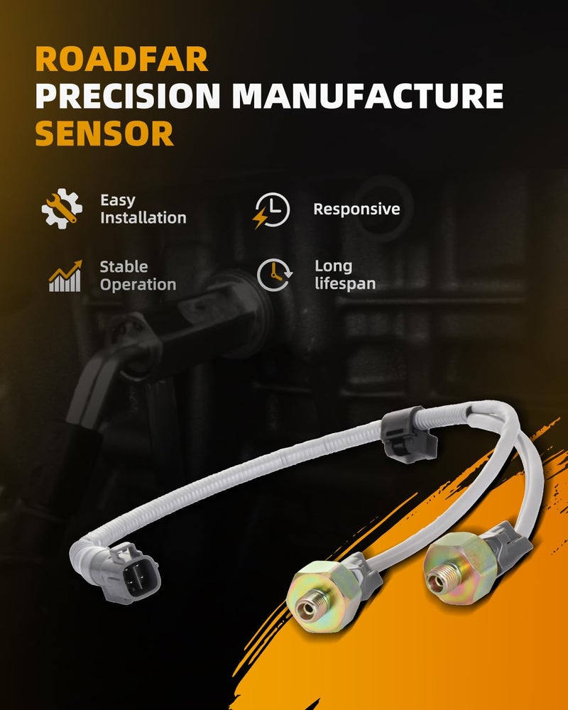 ROADFAR حساسات الصدمات ROADFAR 2PCS مع الحزام تناسب لكزس GS430 LS430 SC430، لتويوتا هايلاندر RAV4 سولارا 82219-07010 82219-33030 - Image 3