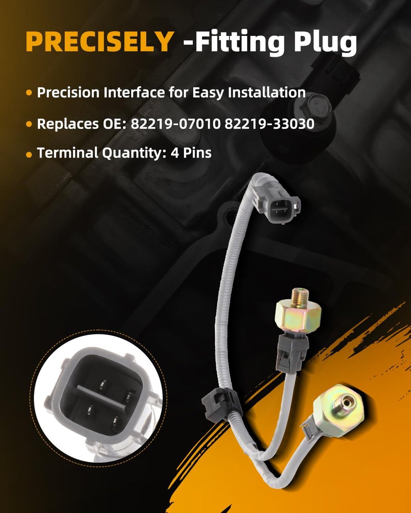 ROADFAR حساسات الصدمات ROADFAR 2PCS مع الحزام تناسب لكزس GS430 LS430 SC430، لتويوتا هايلاندر RAV4 سولارا 82219-07010 82219-33030 - Image 4