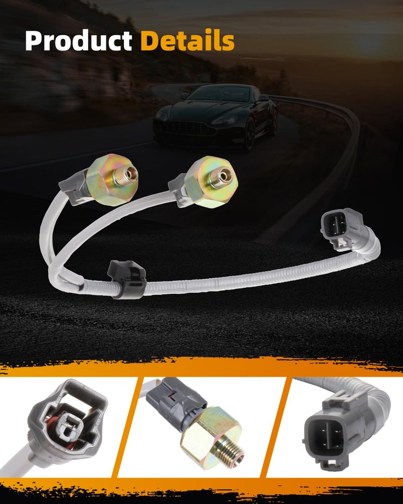 ROADFAR حساسات الصدمات ROADFAR 2PCS مع الحزام تناسب لكزس GS430 LS430 SC430، لتويوتا هايلاندر RAV4 سولارا 82219-07010 82219-33030 - Image 5