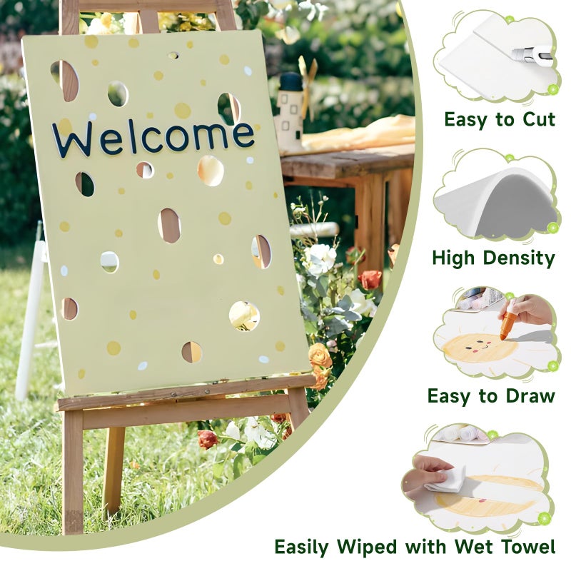 PEKGRIL 24x36" White Poster Board 4 Pack, 5MM Thick Foam Core Board, Large Lightweight Foam Board for Projects, Display Boards for Crafts, Paintings Prints, Art, Display, Presentation - Image 3