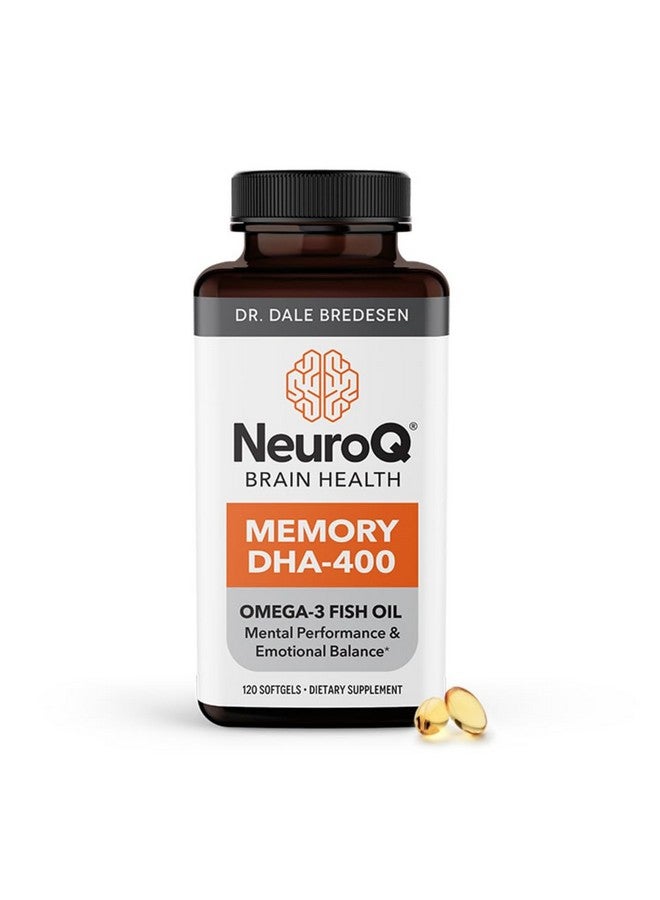 LifeSeasons NeuroQ Memory DHA-400 - Omega-3 Fish Oil Supplement - Mental Performance & Balance - Supports Neuro Brain Health - Protects Against Memory Loss & Improves Focus - 120 Softgels - Image 1
