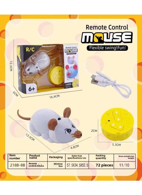Children's Funny Remote Control Snake Cobra Remote Control Mouse Electronic Pet Infrared Remote Control Simulation Electric Toy-color:218B-5B Gray Remote Control Mouse 138.9g Volume 180g-Specifications:Support Labeling And Qualification Reports