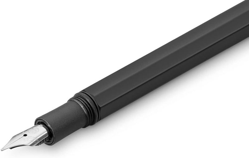 Kaweco Kaweco SPECIAL Fountain Pen Black I Premium Aluminium Fountain Pen for Ink Cartridges I Exclusive Fountain Pen 17 cm I Nib B Broad  - Image 3
