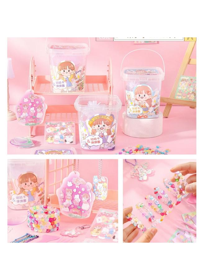Bluejw Lac Diy Cream Glue Small Disc Sticker Suit Girl Children's Toy Goo-ka Plate Full Set Of Hand Account Kit - Image 1