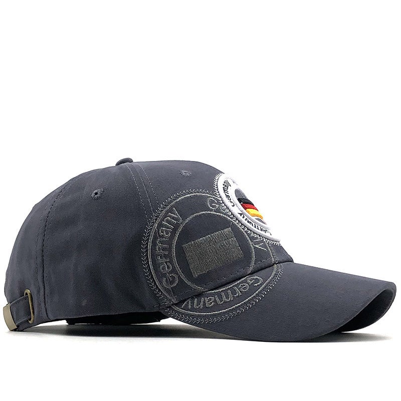 Baseball Cap German Flag Embroidery Men Foreign Trade Cotton Fishing Hat - Image 2