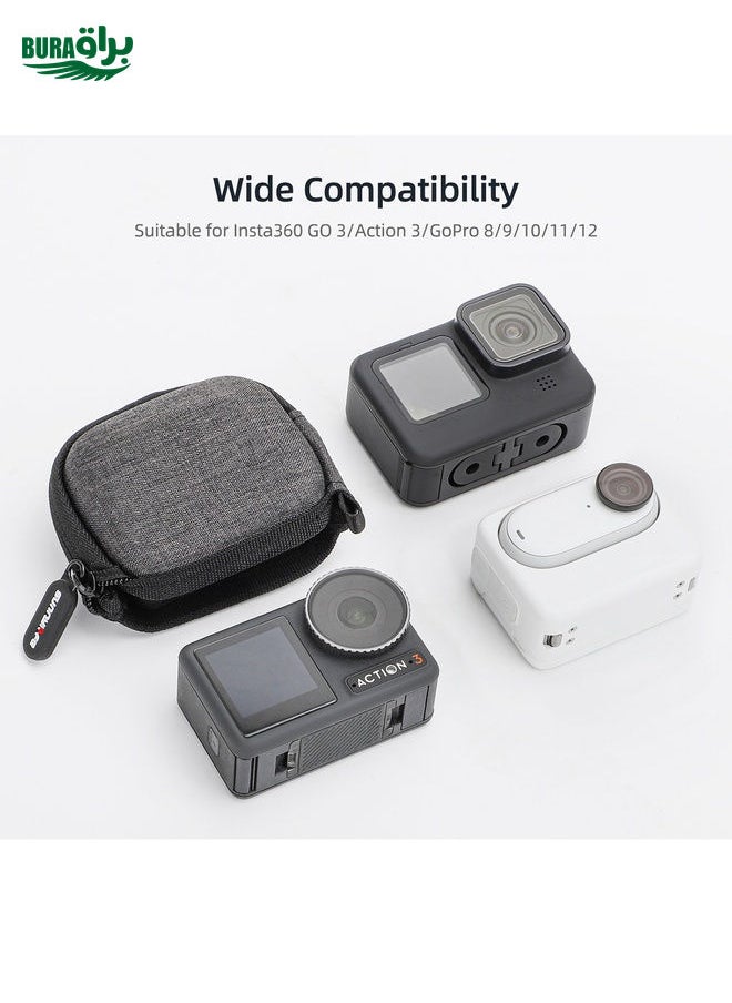 BURAQ For Insta360 GO 3 / GO 3S Sunnylife Camera Body Portable Storage Box Case(Black)  - Image 3