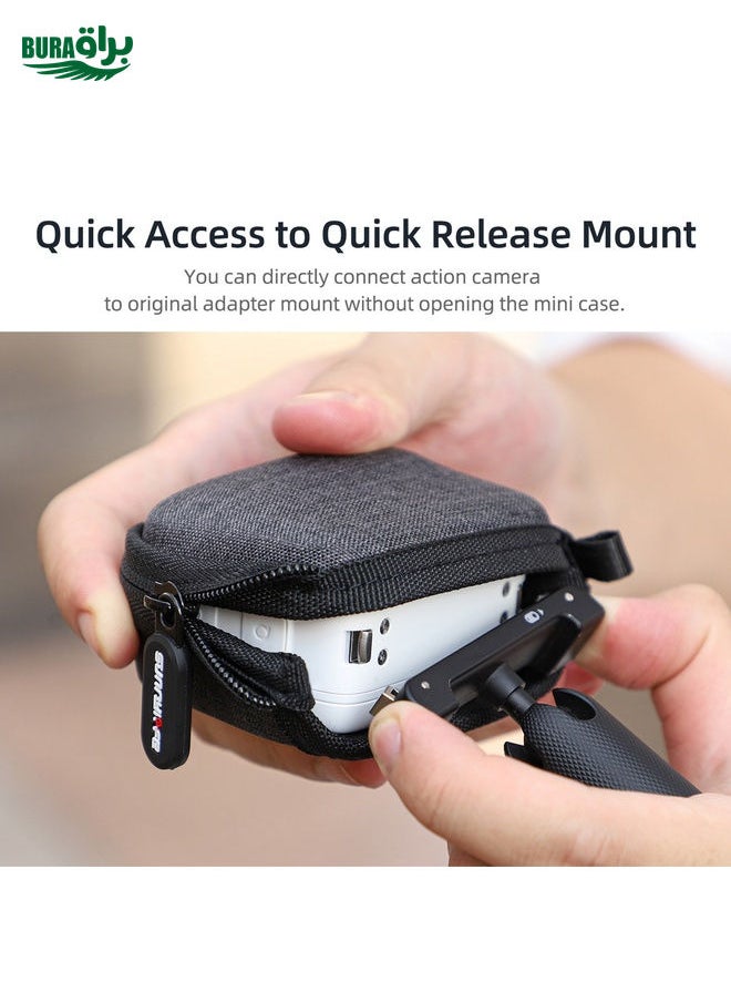 BURAQ For Insta360 GO 3 / GO 3S Sunnylife Camera Body Portable Storage Box Case(Black)  - Image 5