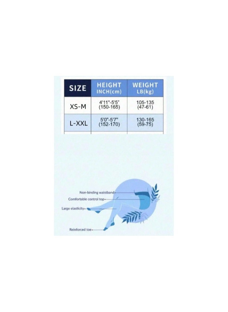 SHEIN 1pc Women Air Heart Printed Super Thin Seamless Tights, Sexy Leg Shaping, Anti-Snag - Image 4