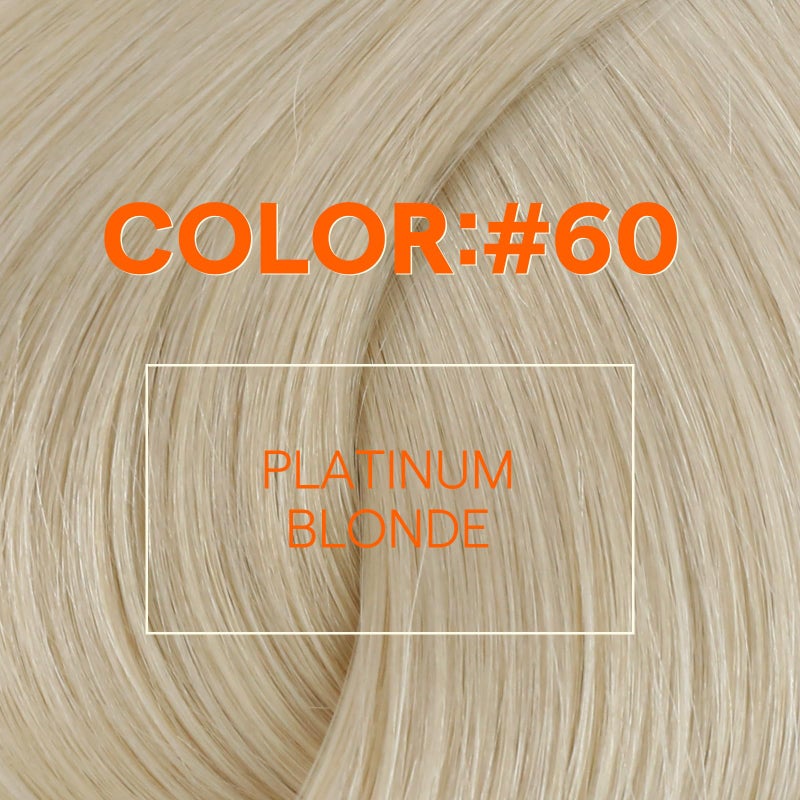Full Shine Weft Hair Extensions Human Hair Color Platinum Blonde Human Hair Invisible Sew In Hair Extensions Double Weft Extensions Blonde Straight Hair Weft Sew Ins 105G 22 Inch - Image 4