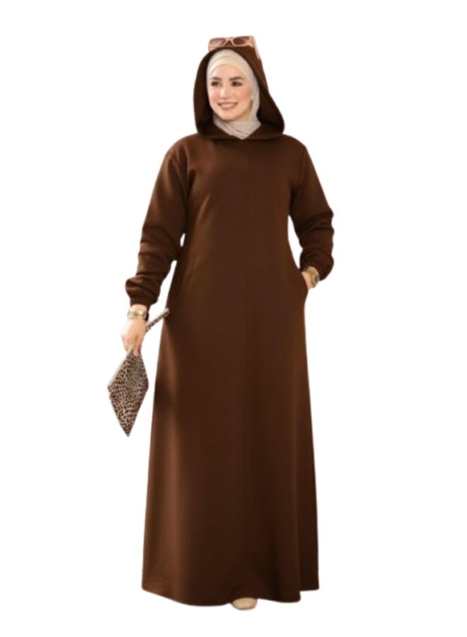 Winter dress for veiled women: Milton hoodie – a casual, loose, and modest design. - Image 1