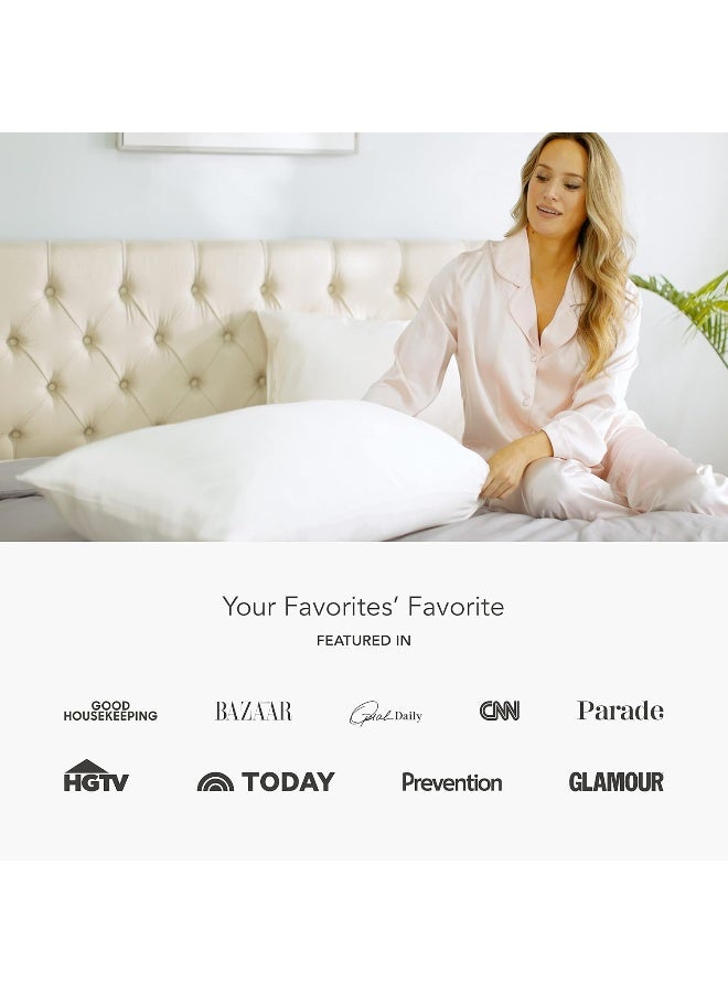 Fishers Finery 30mm 100% Pure Mulberry Silk Pillowcase, Quality Tested (Silver, Queen) - Image 4