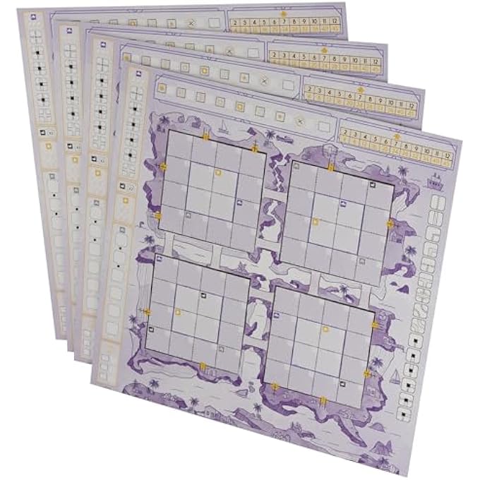 Horrible Guild Railroad Ink Challenge Archipelago Boards Set  Strategy Board Game Expansion  Roll and Write Dice Game  1 to 4 Players  20 Minutes  Ages 8 - Image 5