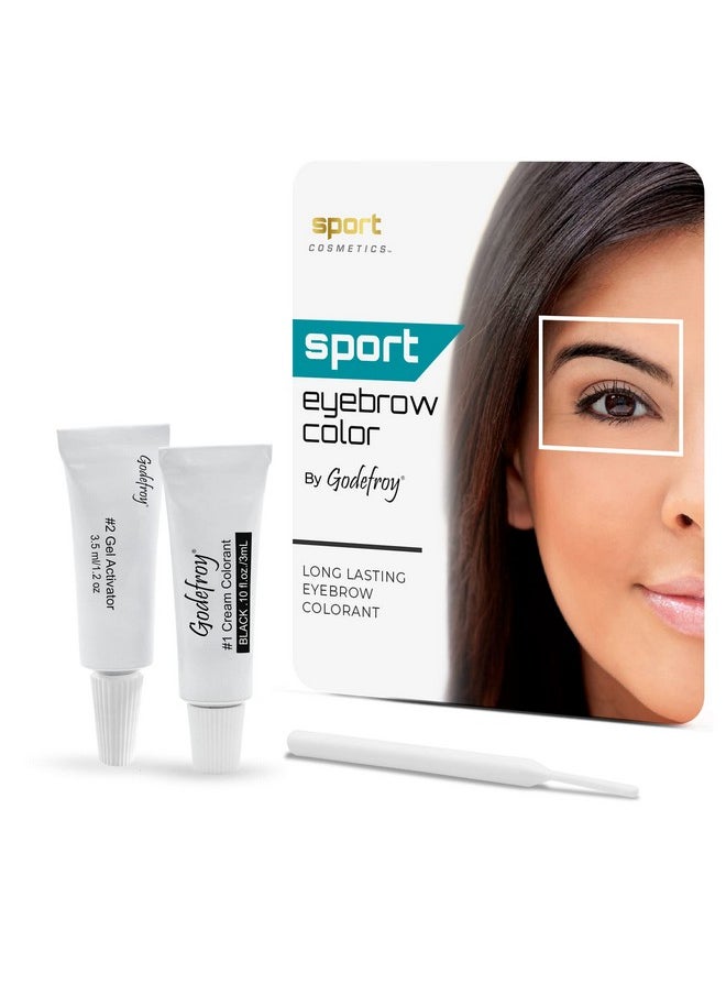 SPORT COSMETICS Eyebrow Color For Women 20 Application Kit Natural Black  - Image 2