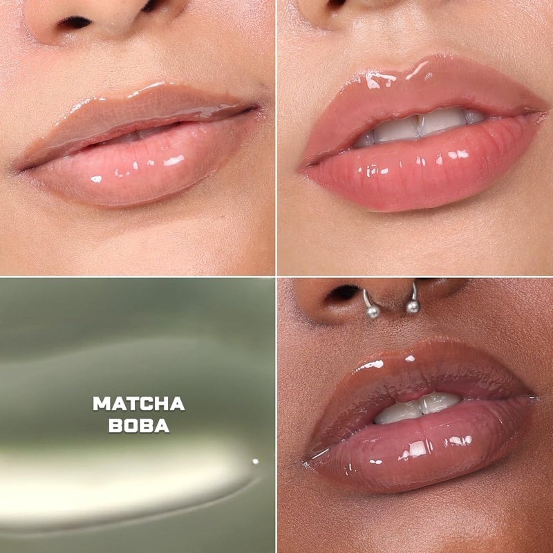Kiro Ceramide Drip Tinted Lip Glaze - Matcha Boba, 2g | Hydrating Gloss Balm with Ceramides & Squalane | High-Glaze Finish, Nourishing & Vegan Lip Care - Image 3