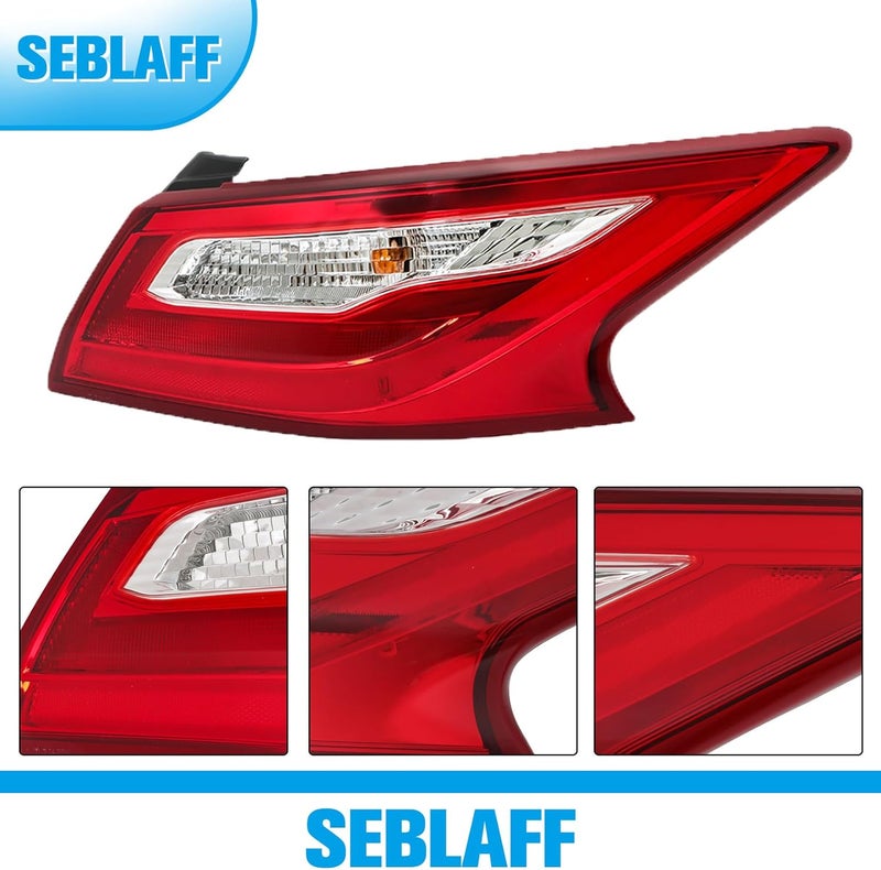 SEBLAFF 1-Pack RH Tail Light Assembly Replacement for 2016-2018 Nissan Altima Passenger Side Outer - Image 4