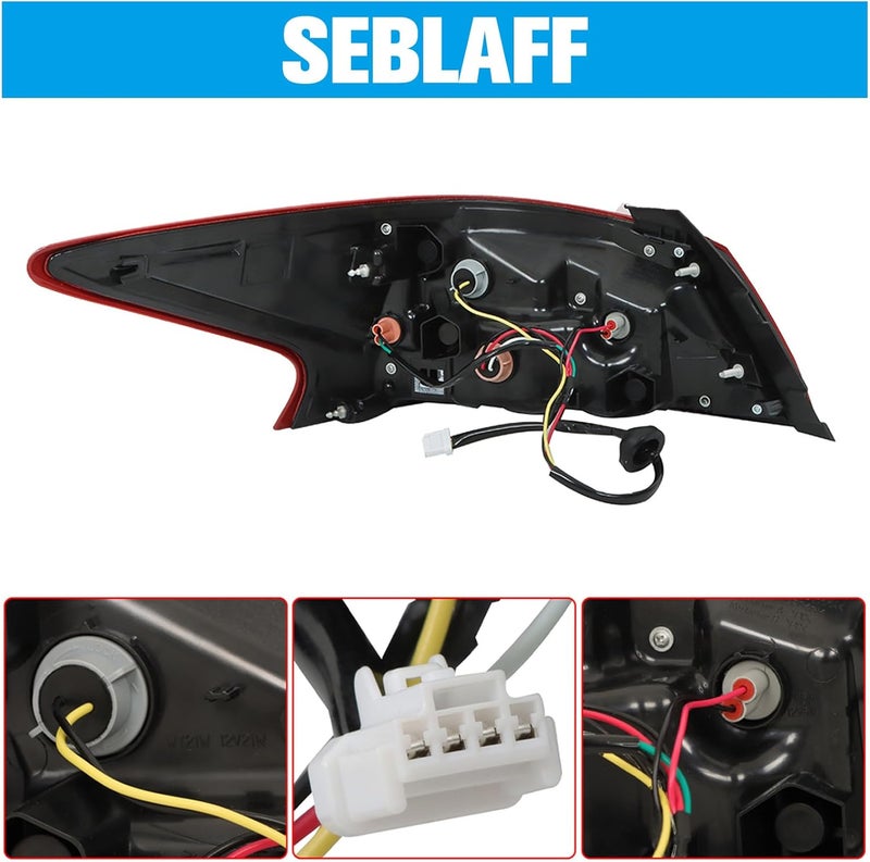SEBLAFF 1-Pack RH Tail Light Assembly Replacement for 2016-2018 Nissan Altima Passenger Side Outer - Image 5