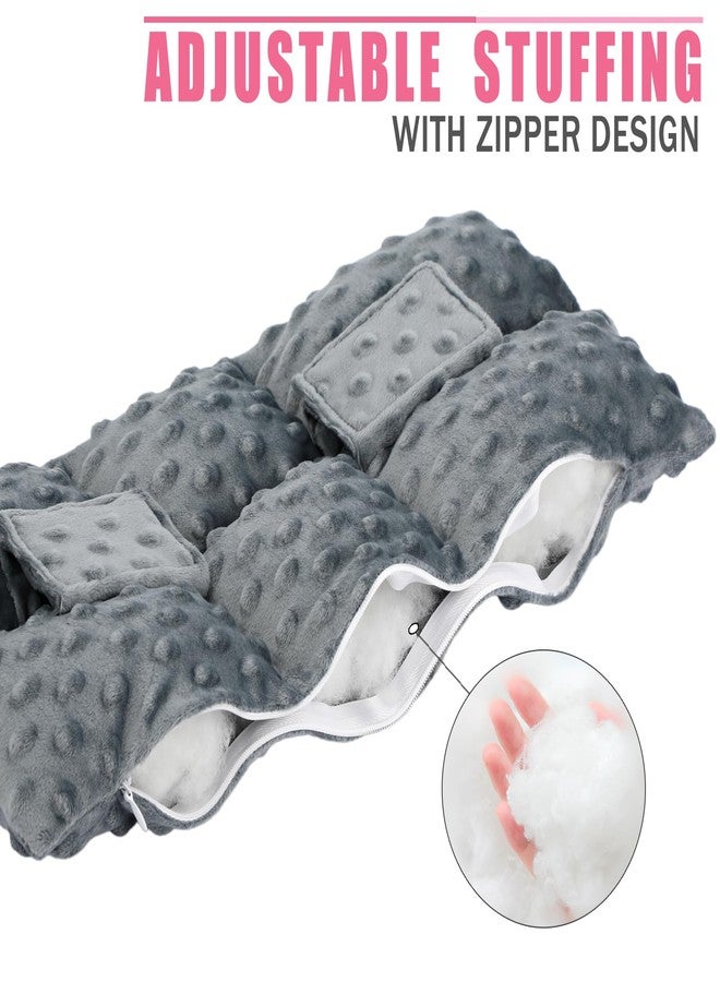 BNRendles Ostomy Seatbelt Pillow, Ostomy Driving Protector, Stoma Shiled Ileostomy Urostomy Riding Guard, No Squeezing, Ostomate Must Have Supplies, Minky Dot Dark Gray - Image 5