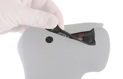 OP/TECH USA Soft Pouch – Compact digital camera case, lightweight accessories pouch, sleek neoprene sleeve for DSLR, perfect for travel – durable protection in style Rangefinder/Telephoto, Black - Image 3