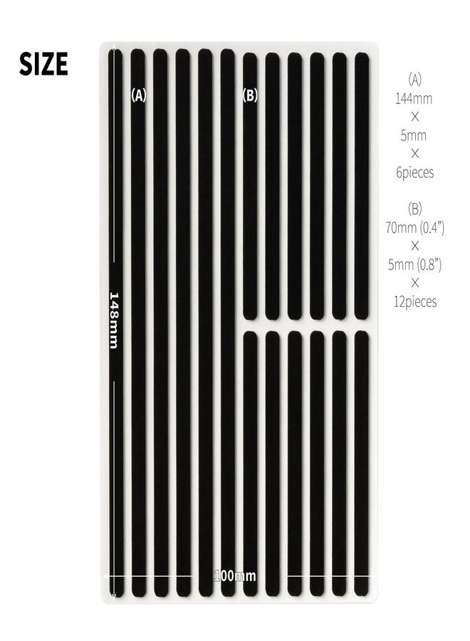 Griplus Non Slip Grip Stickers GRIPLUS Slim (Black, 100×148mm(3.9×5.8")) - Reusable Adhesive Pad for Desk, Phone, Mouse, Office, Multi-Purpose - Image 3
