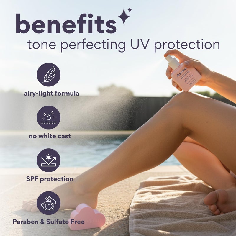 dearcloud Luminous Aqua Sun Mist SPF 30 â€“ Cica & Hyaluronic Acid â€“ Korean Sunscreen â€“ Spray Sunscreen for Face & Body (3.38 Fl oz) - Image 3