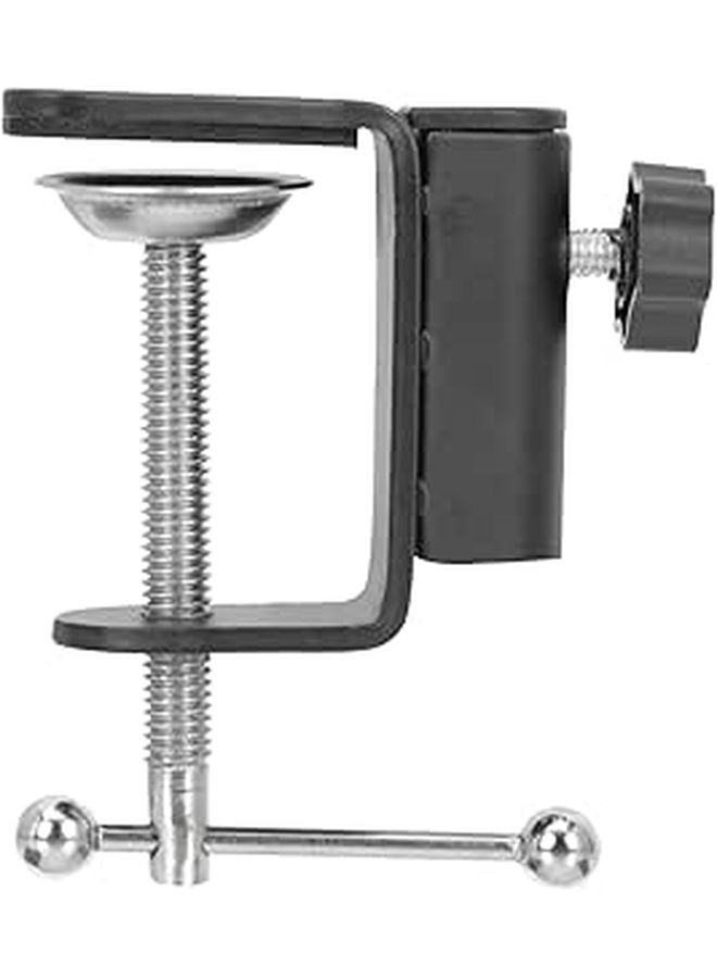 Metal Microphone Base for Gaming Mic Shock Mount Stand Clamp Table Clip Bracket - Image 1