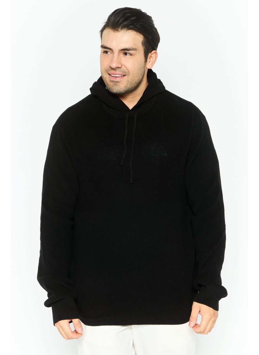 Men Hooded Embroidered Logo Sweater, Black - pzsku/ZBD69F549044543F3F53AZ/45/_/1737642595/c917b66b-f0b5-4876-8f48-a0e34b491166