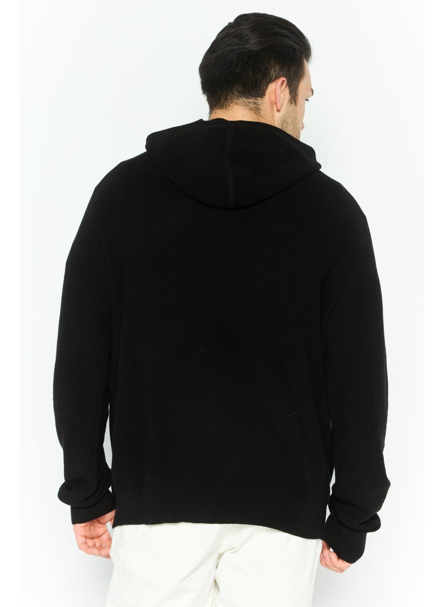 Men Hooded Embroidered Logo Sweater, Black - pzsku/ZBD69F549044543F3F53AZ/45/_/1737900788/96c52ad8-1af6-4e8b-a161-e979b7fdf02d