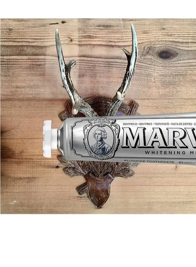 مارفيس معجون أسنان مبيض بالنعناع – 3 عبوات × 85 مل – تركيبة لطيفة مع إكسيليتول - Image 2