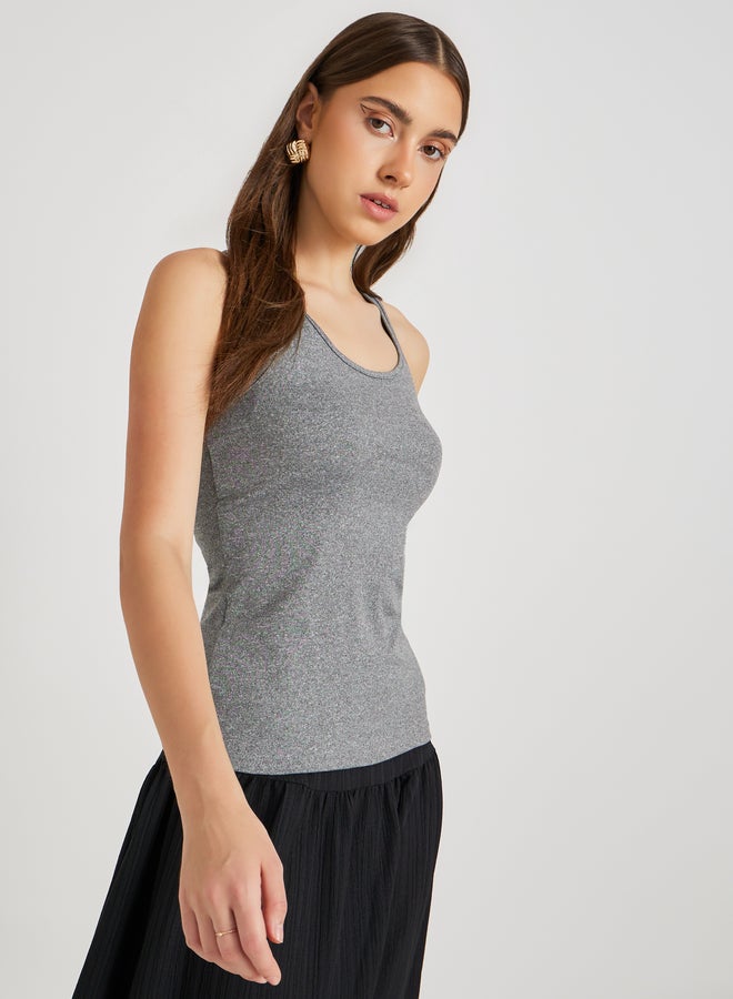 トップス litmus HP fluctuate chain cami grey トップス litmus HP fluctuate chain cami grey Cinq Cami Top