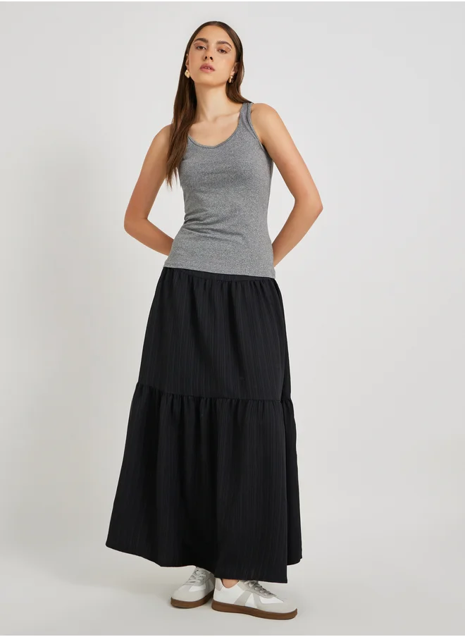 Styli Solid Round Neck Cami Top