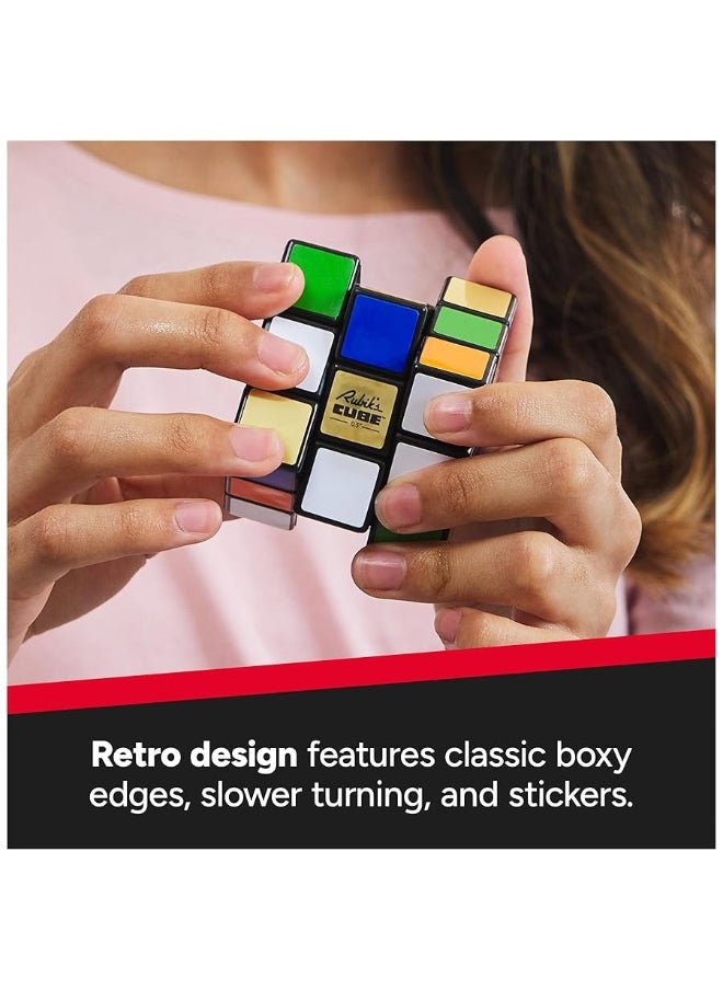 Rubiks - Rubik's Cube, Special Retro 50th Anniversary Edition, Original 3x3 Color-Matching Puzzle Classic Problem-Solving Challenging Brain Teaser Fidget Toy, for Adults & Kids Ages 8+ - Image 1