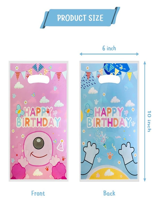 NF ORANGE 30Pcs Blue and Pink Dog Birthday Party Favor Bags，Cute Cartoon Dog Theme Birthday Party Supplies - Image 3