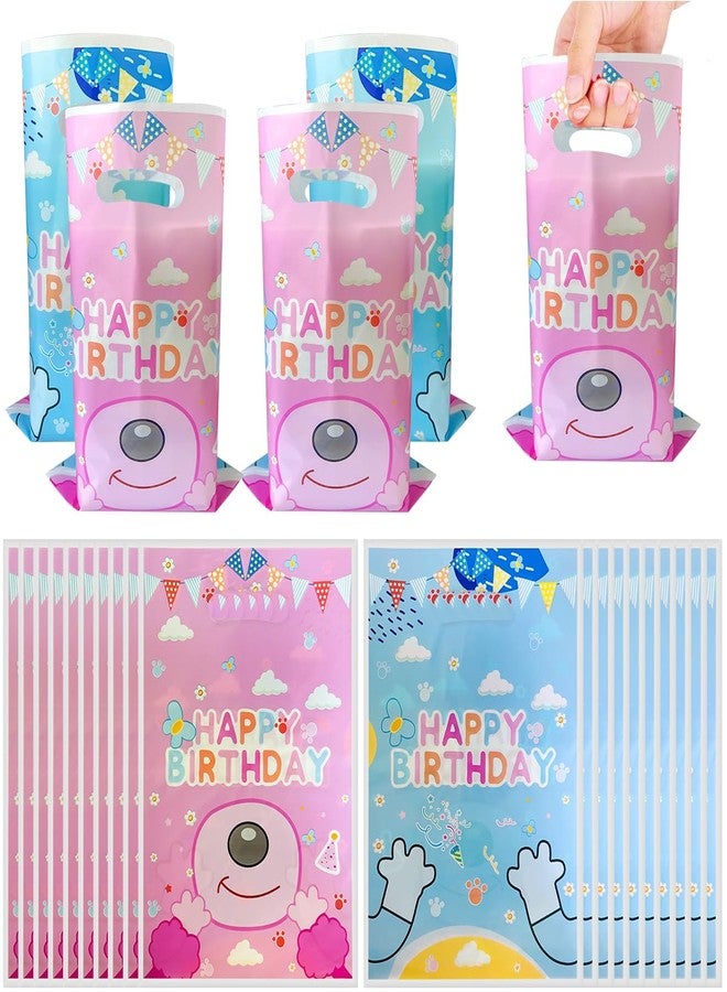 NF ORANGE 30Pcs Blue and Pink Dog Birthday Party Favor Bags，Cute Cartoon Dog Theme Birthday Party Supplies - Image 2